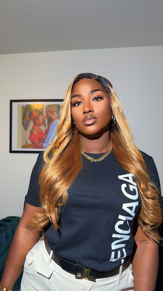 1b/gold bottom wavy wig