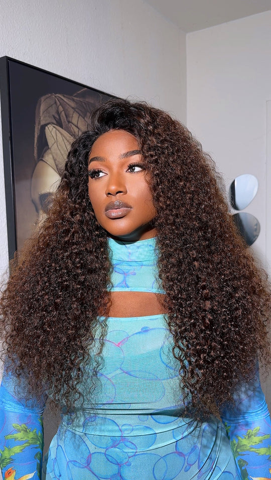 Zadi 1b/Brown Deepwave Wig