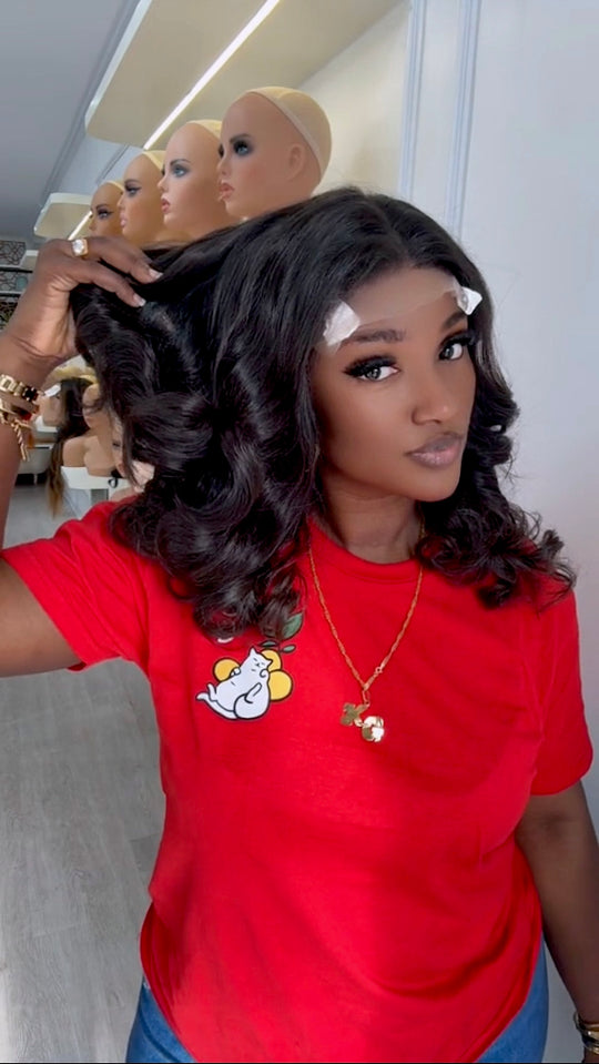 Natural colour Donor Bouncy Wig ( live in Vietnam sale )