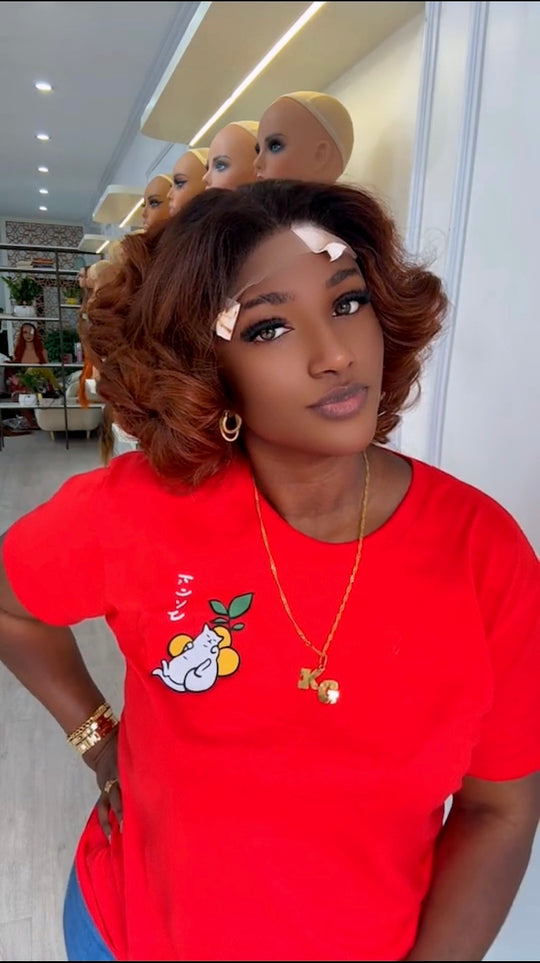 1b/Brown Donor Bouncy Wig ( live in Vietnam sale )