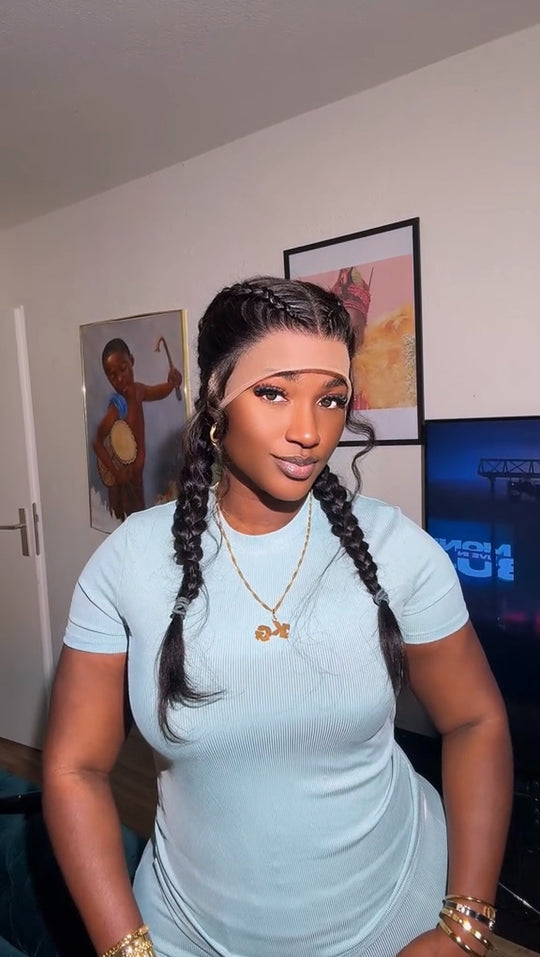 360 cornrow wig