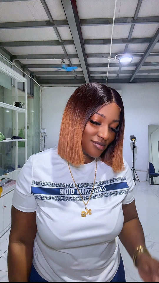 1b/ light brown SDD Bone Straight Wig ( Vietnam Live Sale )