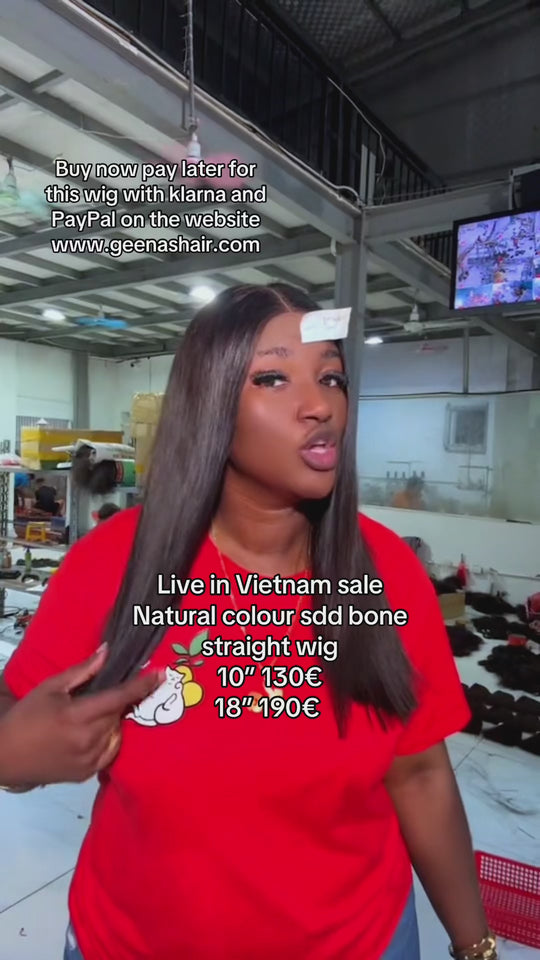 Natural Colour SDD Bone Straight Wig ( Vietnam Live Sale )