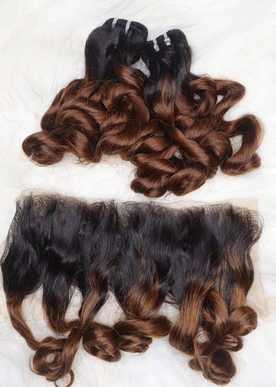 Double drawn bottom curl