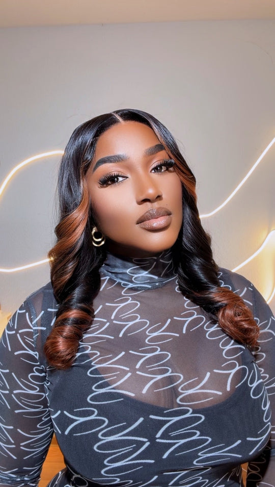 2 Tone Tip Flip Bouncy Wig