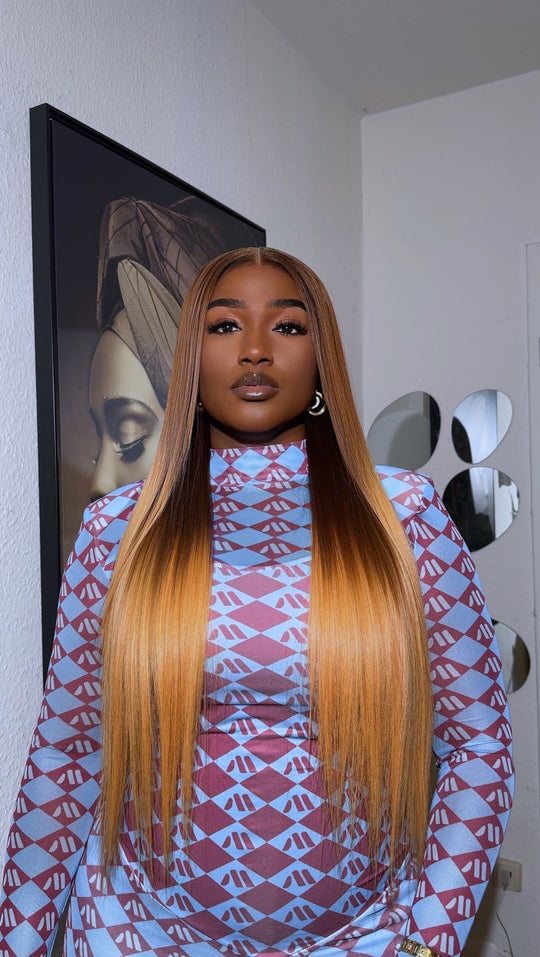 2tone Brown/Blonde Bone Straight