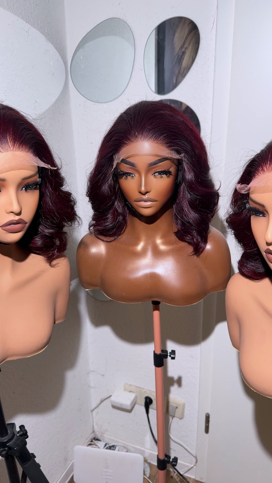 Vietnamese donor bouncy burgundy colour