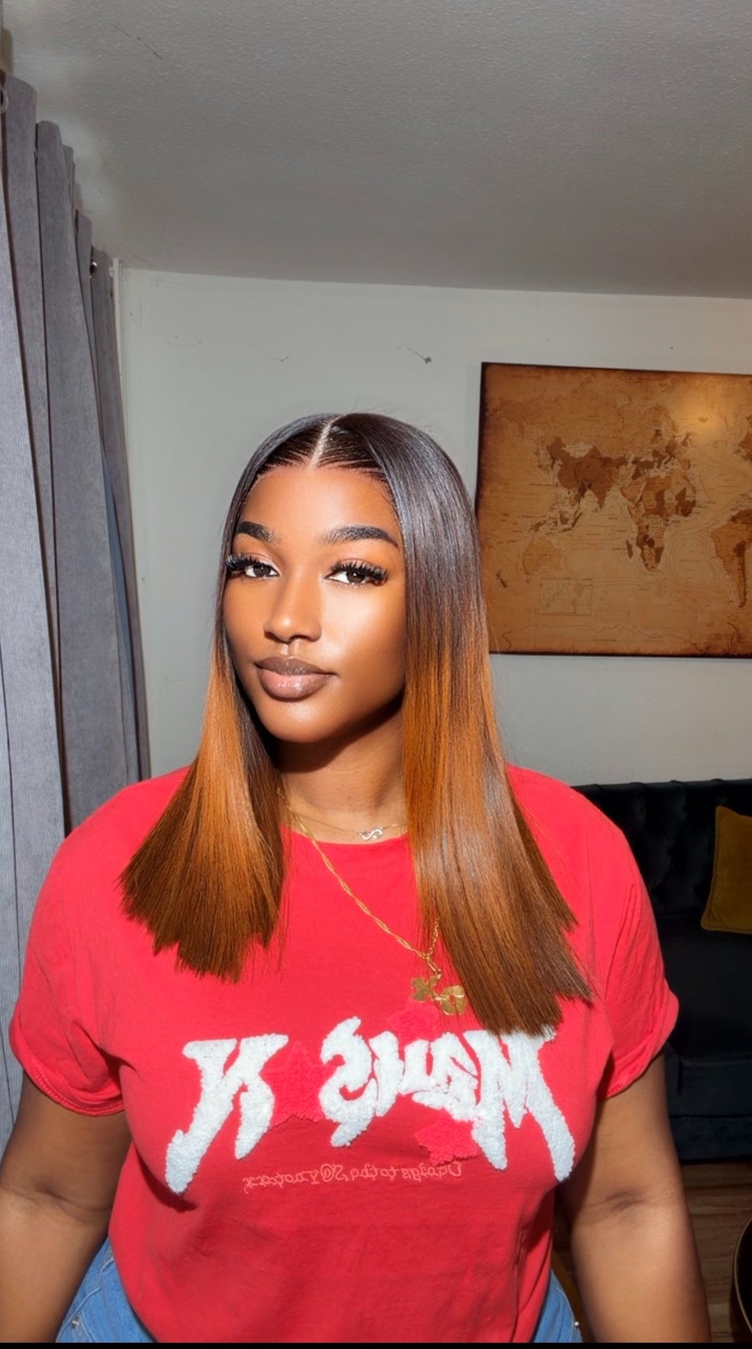 Vietnamese blunt cut straight wig