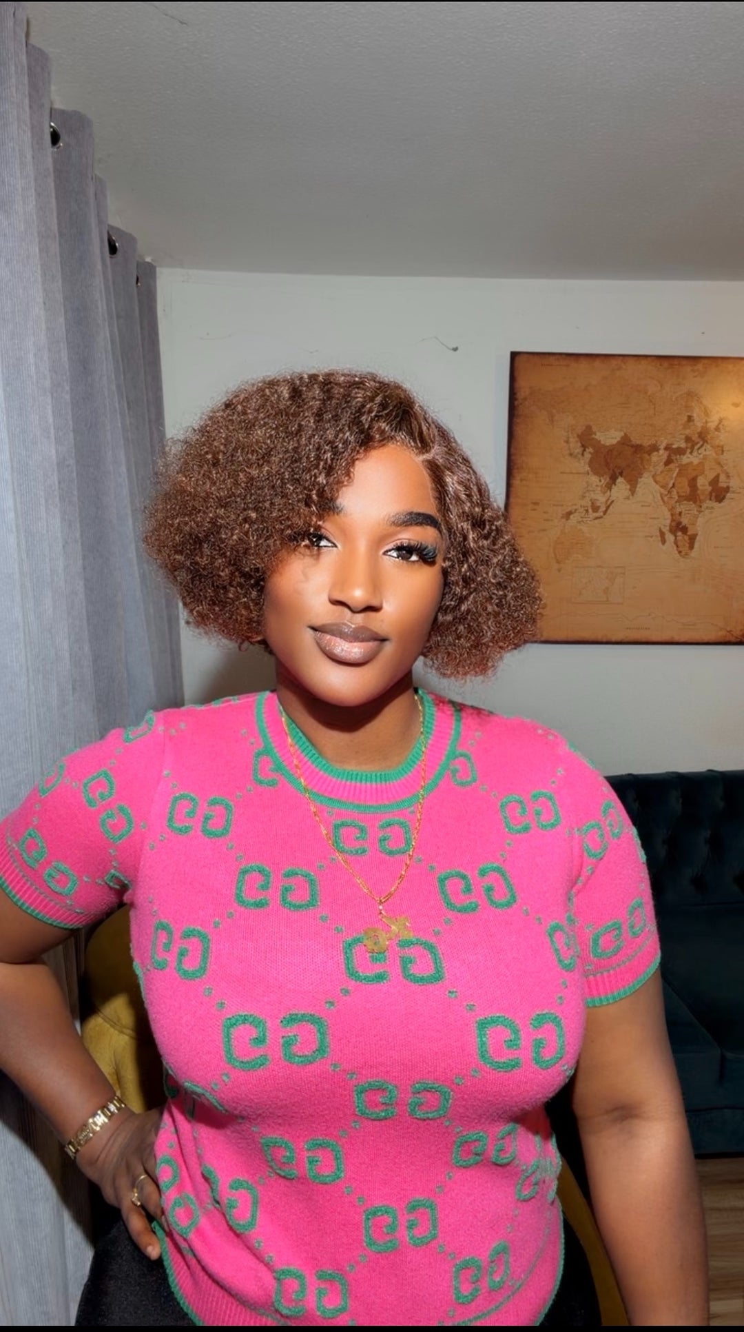 Summer Pixie Curly Wig (Brown)