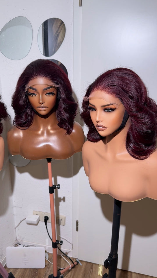 Vietnamese donor bouncy burgundy colour