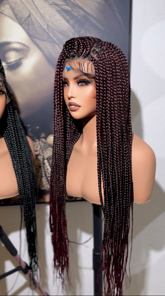 Full lace box braided wig