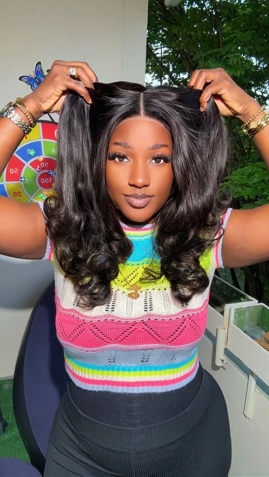 Curly tip wig