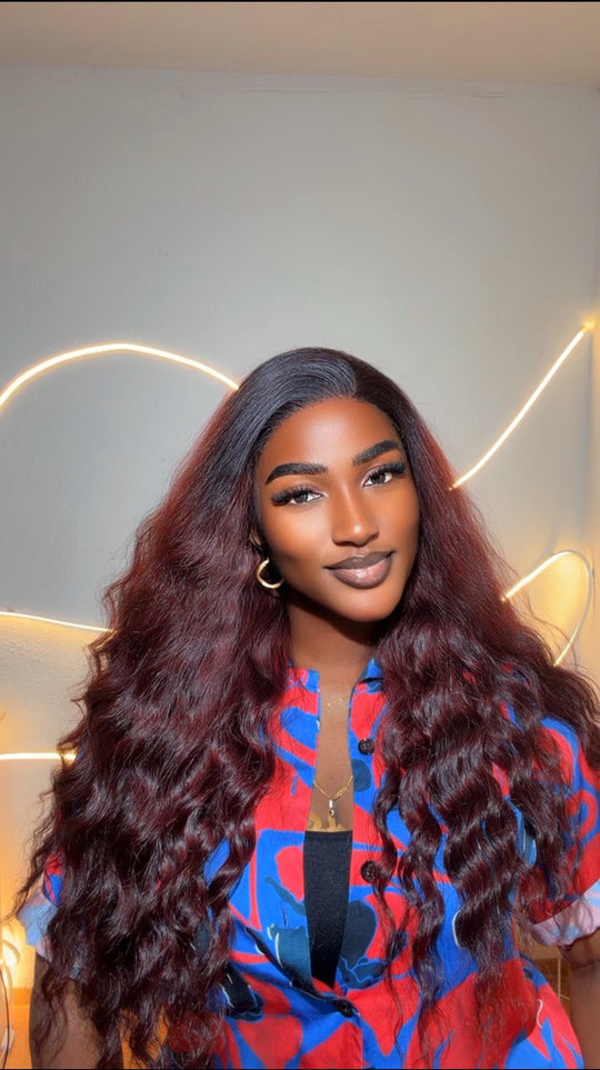 Vietnamese Burgundy Deep Bodywave