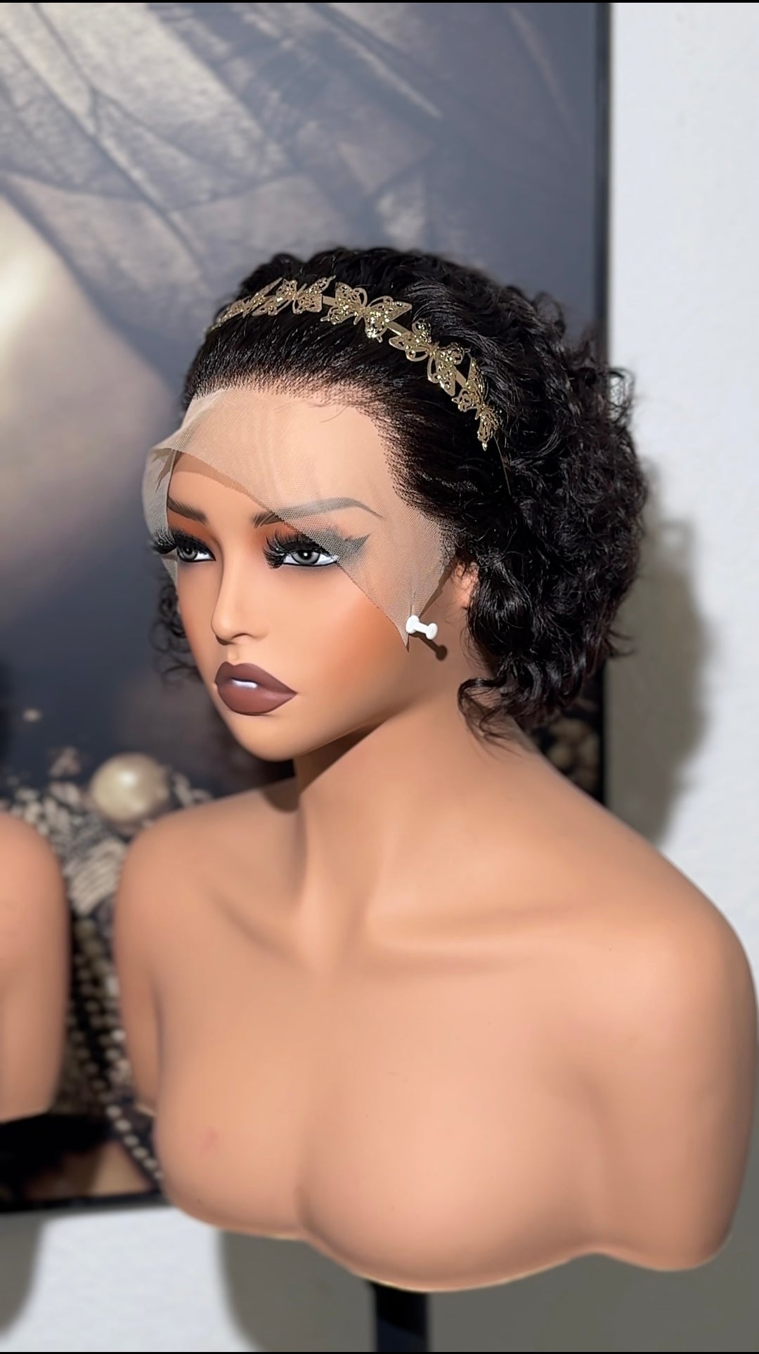 Pixie cut bodywave wig