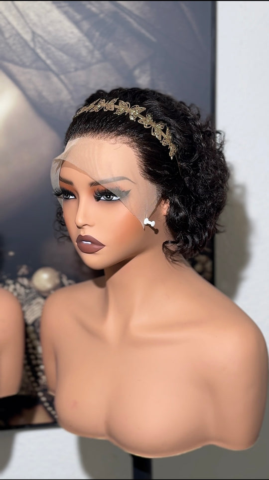 Pixie cut bodywave wig