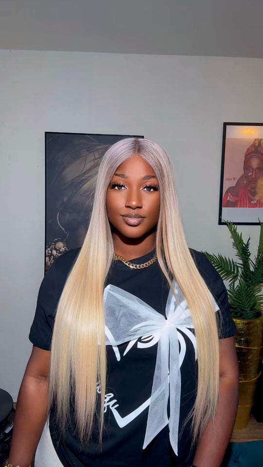 Donor Vietnamese Grey/Blonde bone straight