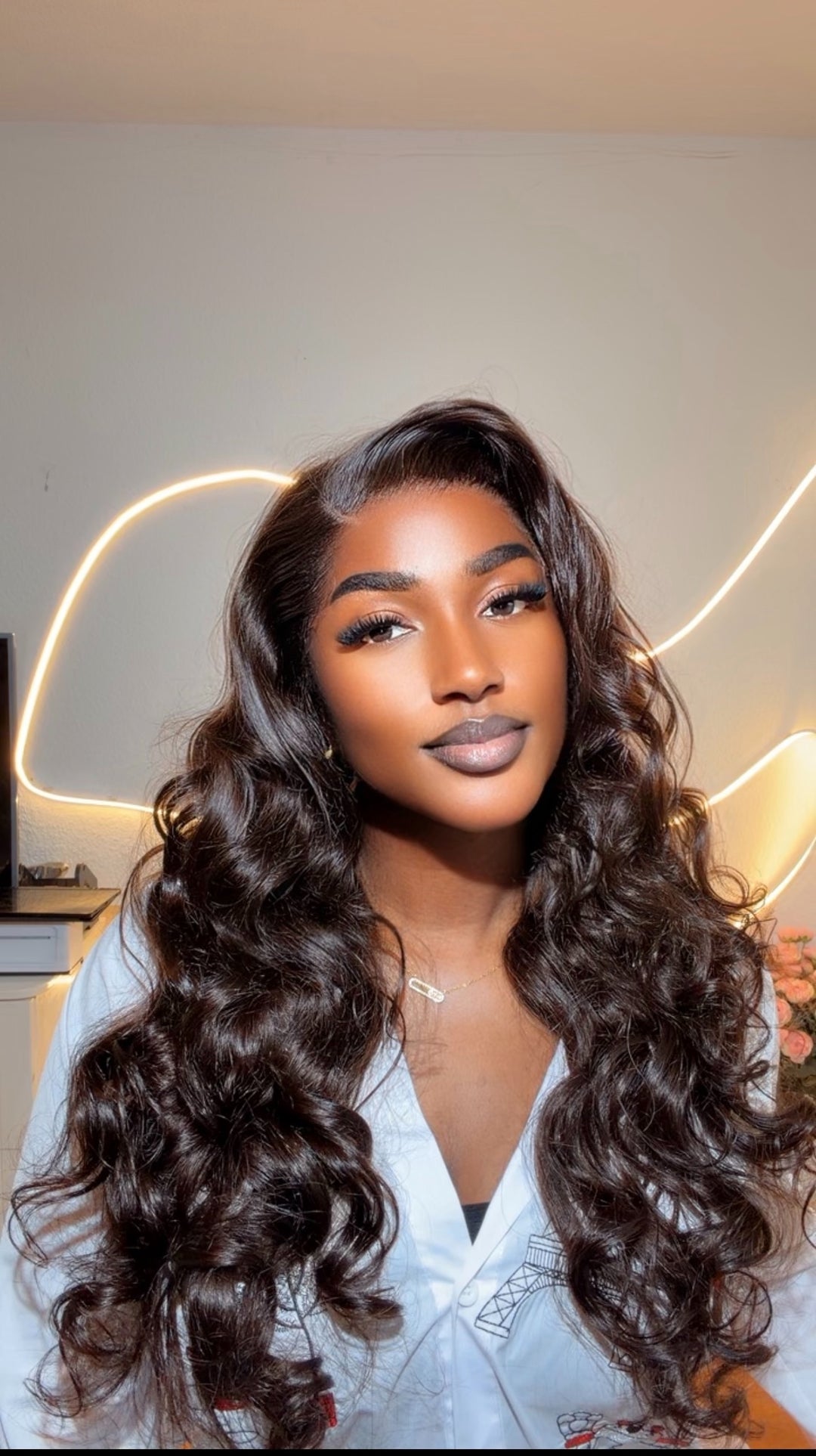 Custom Hair Line Frontal Wavy Wig