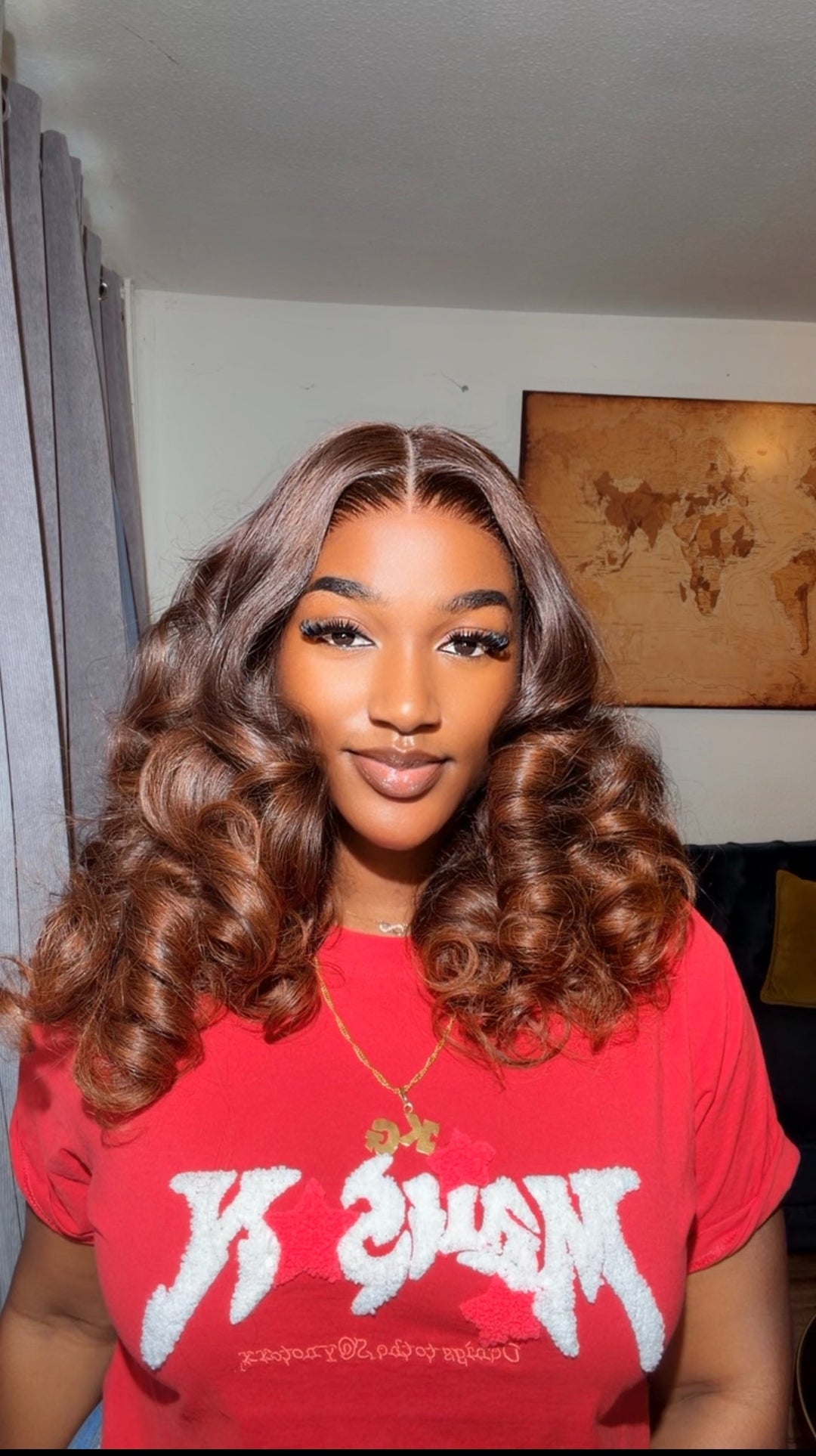 Hollywood fluffy bouncy wig