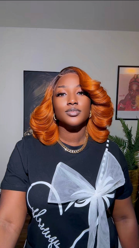 Vietnam Sdd 1b/burnt orange Bouncy Wig