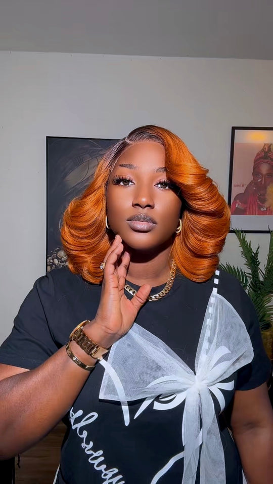 Vietnam Sdd 1b/burnt orange Bouncy Wig