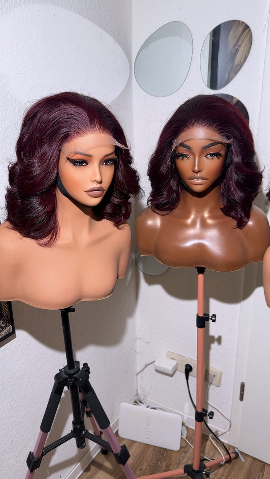 Vietnamese donor bouncy burgundy colour