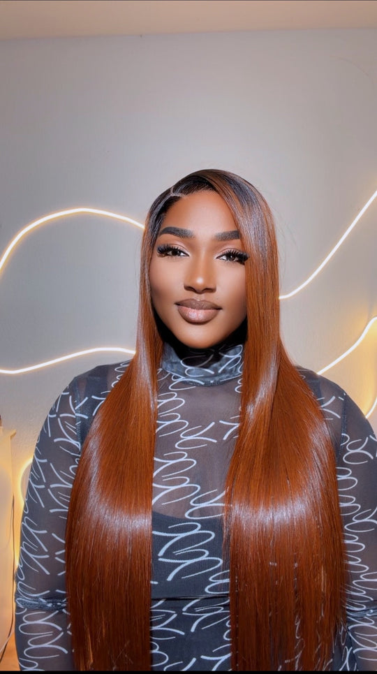 1b/Light Brown Bone Straight