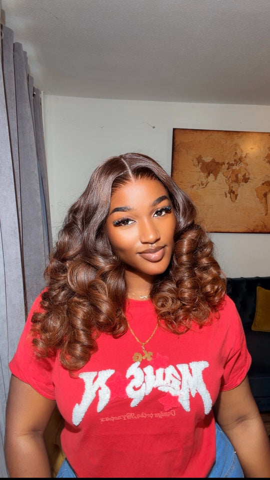 Hollywood fluffy bouncy wig