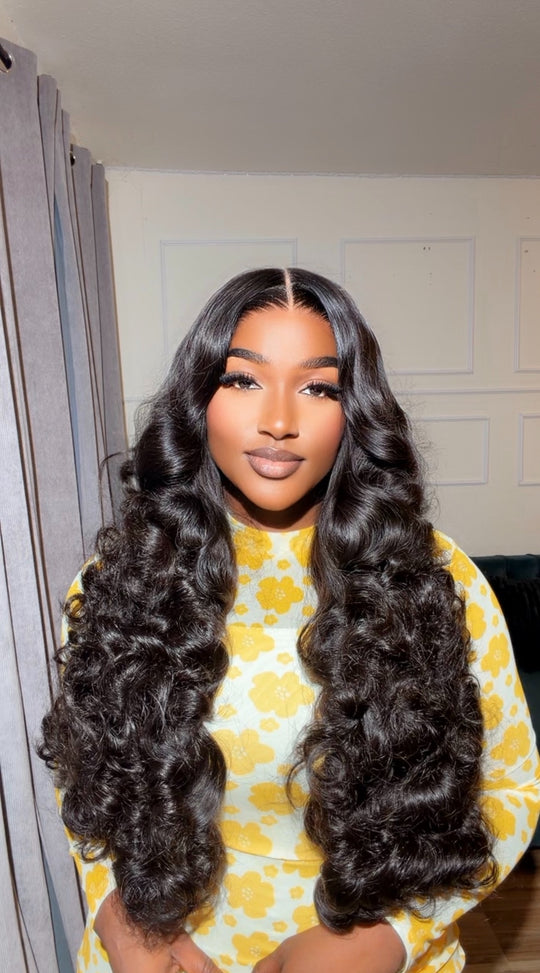 Layered statement Bouncy wig