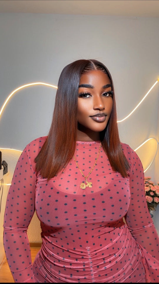 Ombre vietnamese blunt cut wig
