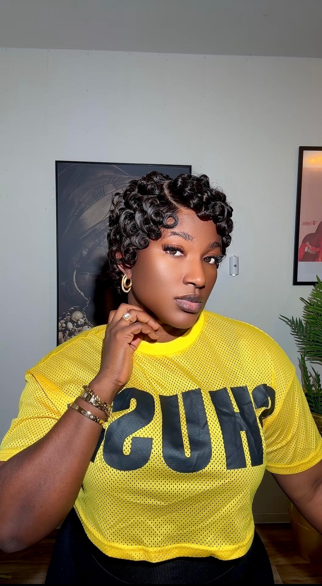 Full lace Pixie cut wig