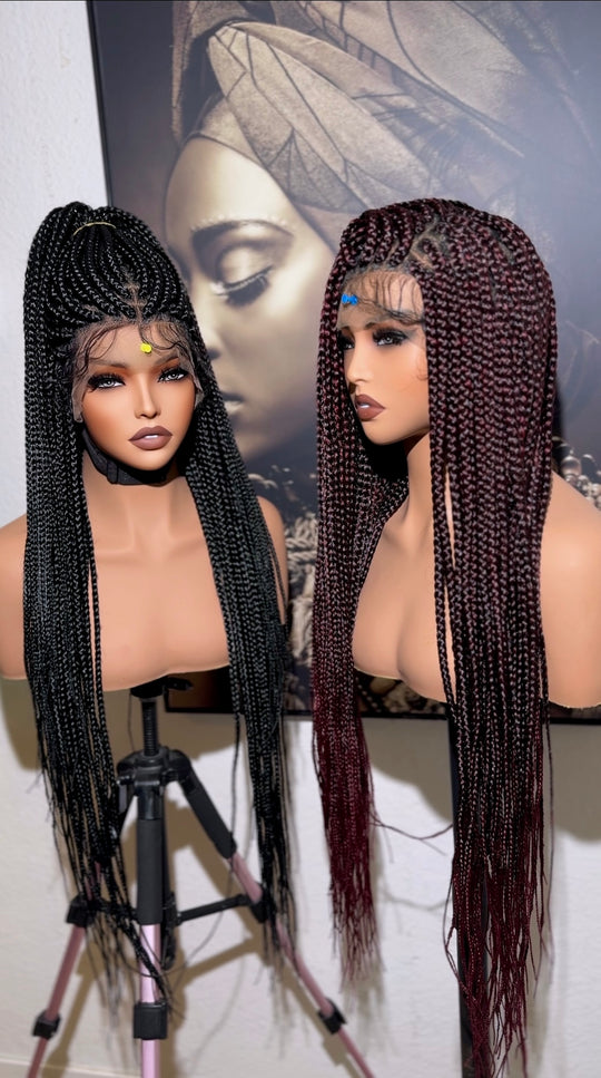 Full lace box braided wig