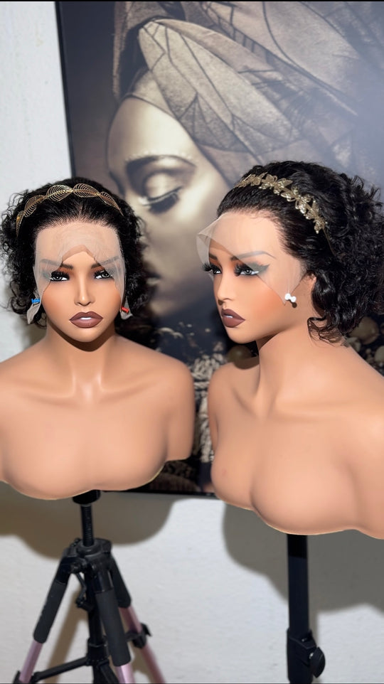 Pixie cut bodywave wig