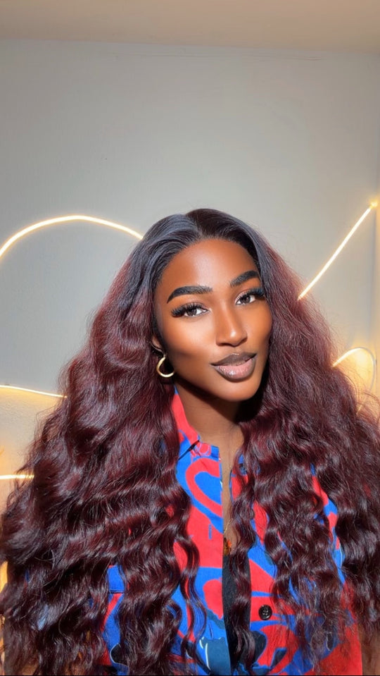 Vietnamese Burgundy Deep Bodywave