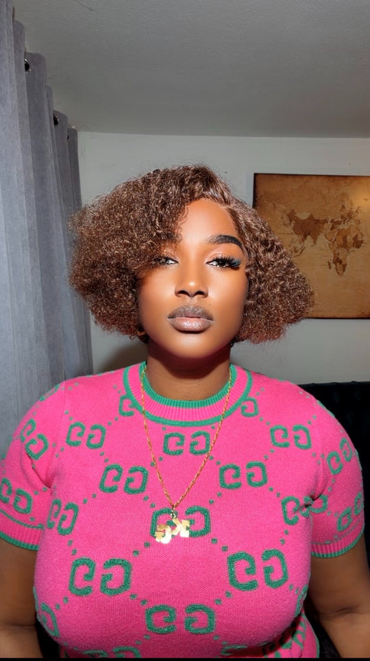 Summer Pixie Curly Wig (Brown)
