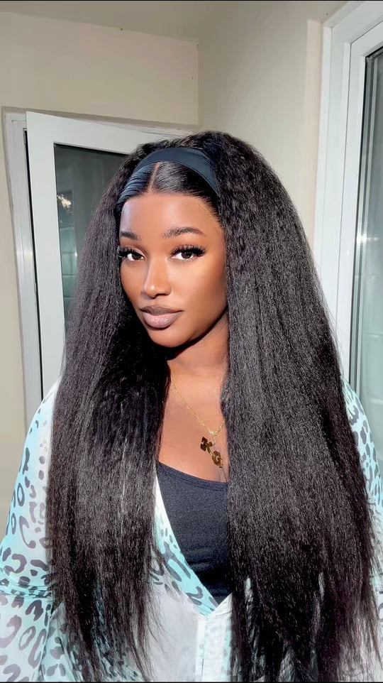 2 Piece Kinky Straight Wig