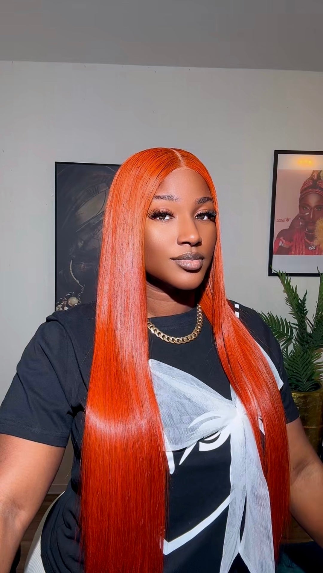 Orange Bone Straight