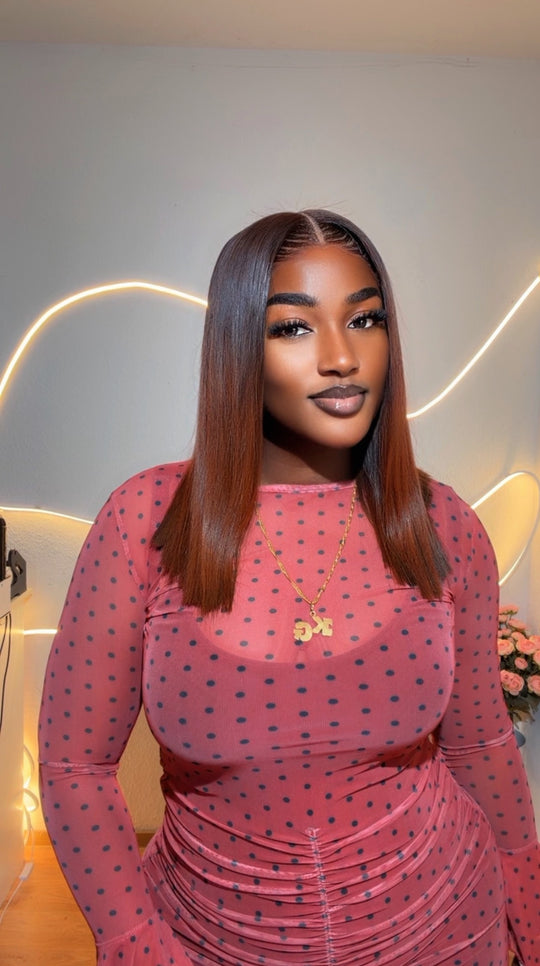 Ombre vietnamese blunt cut wig