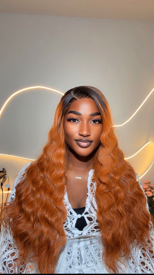 1b/Burnt Orange Deep Bodywave