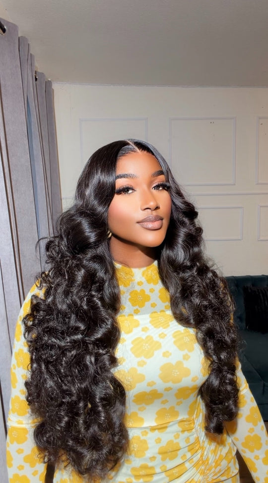 Layered statement Bouncy wig