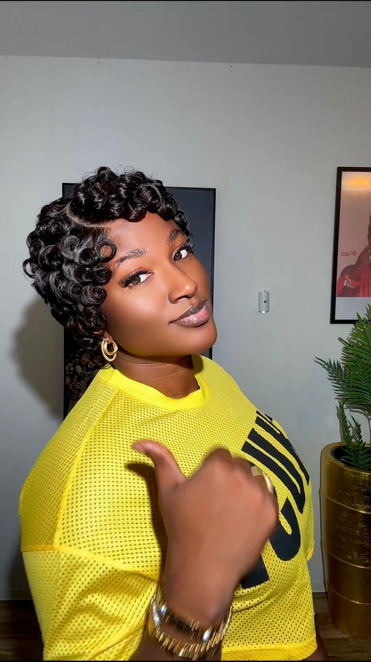 Full lace Pixie cut wig