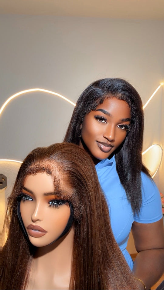 Summer Kinky sraight with 4c hair line