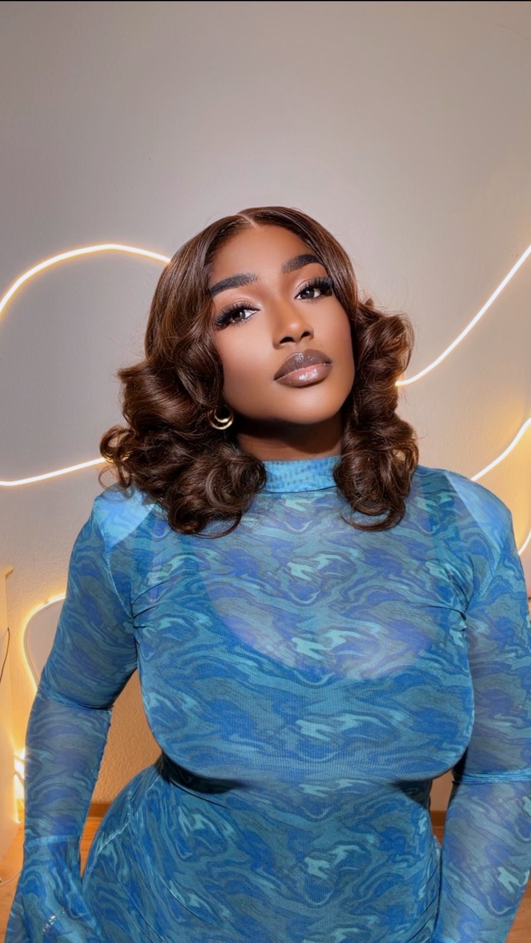 Sdd Brown Bouncy Wig