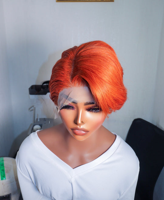 ORANGE PIXIE CUT