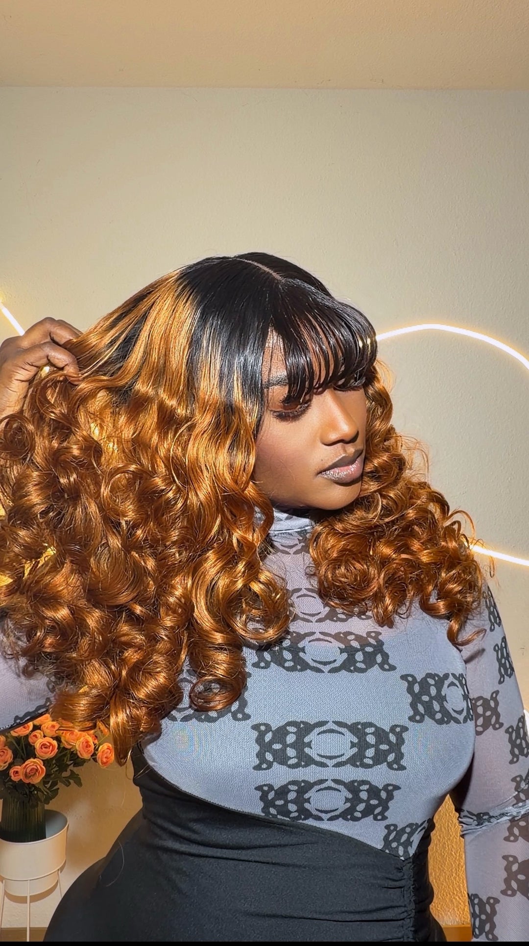 Gold Fringe Signature Wig