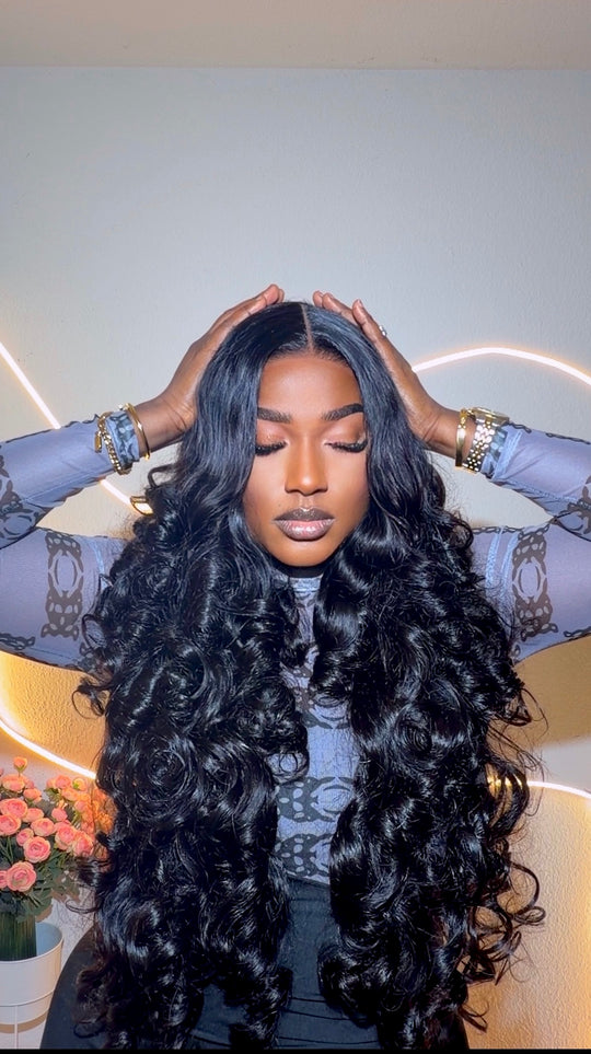 Layered statement Bouncy wig